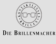 Hier ist das Logo des Optikers "Die Brillenmacher" abgebildet.